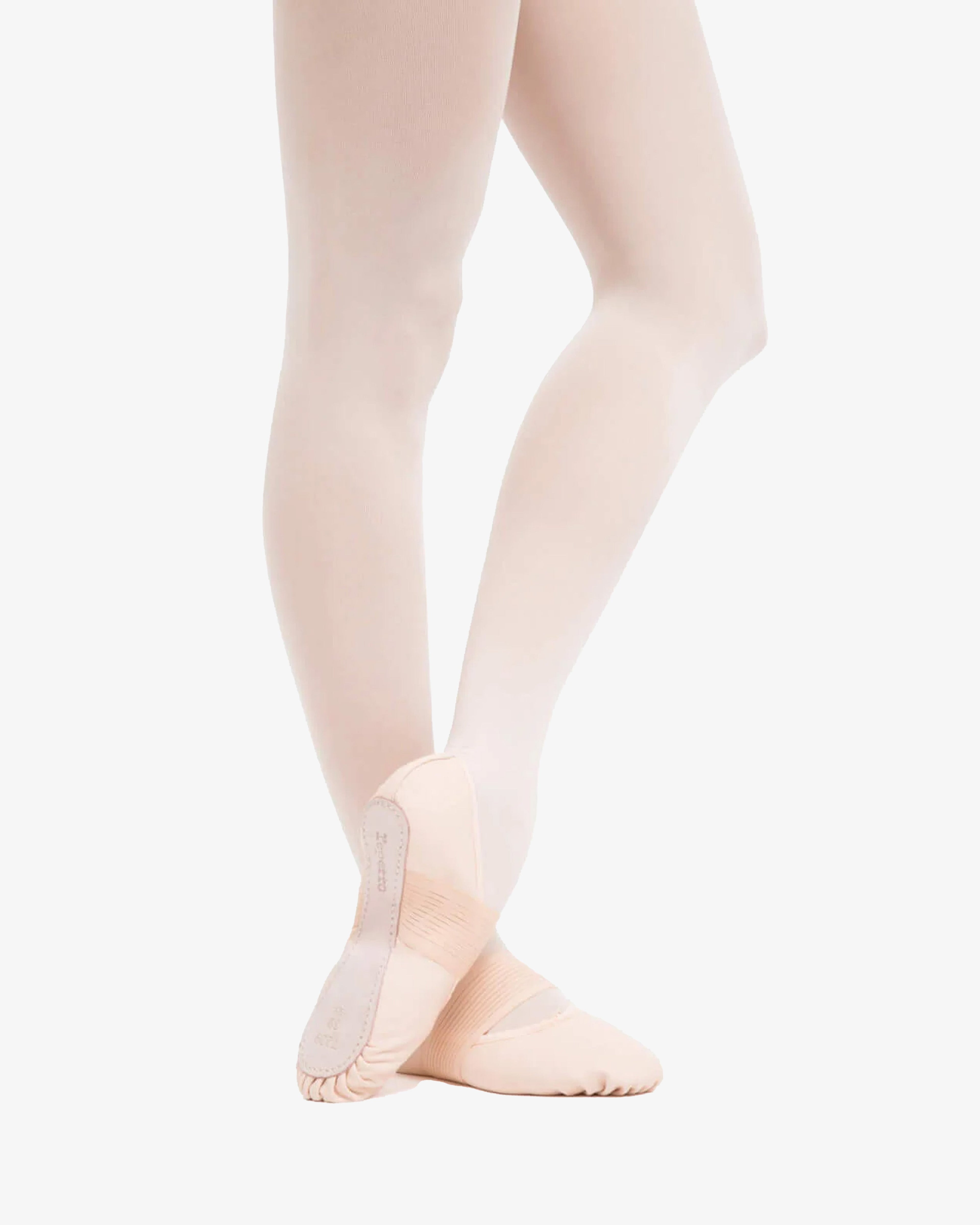 Demi-Pointes - semelle entière avec élastique large